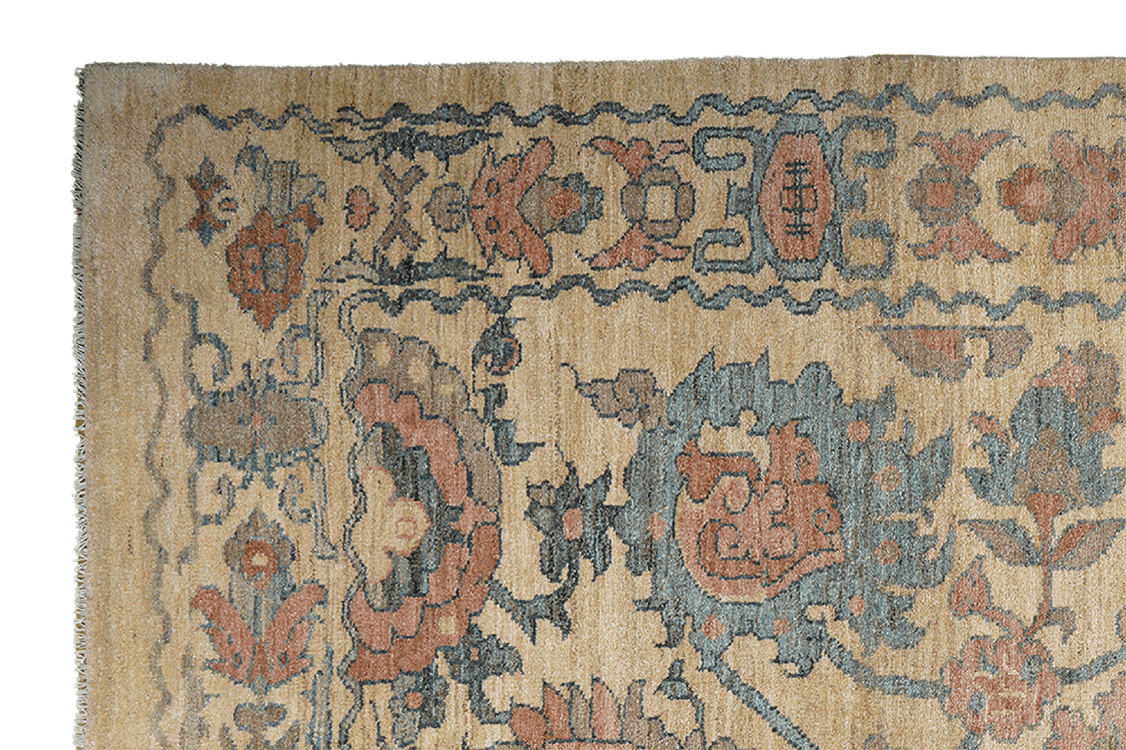 Sultanabad — Hand-knotted, 190x290 cm, Beige, 100% Virgin Wool | View 3