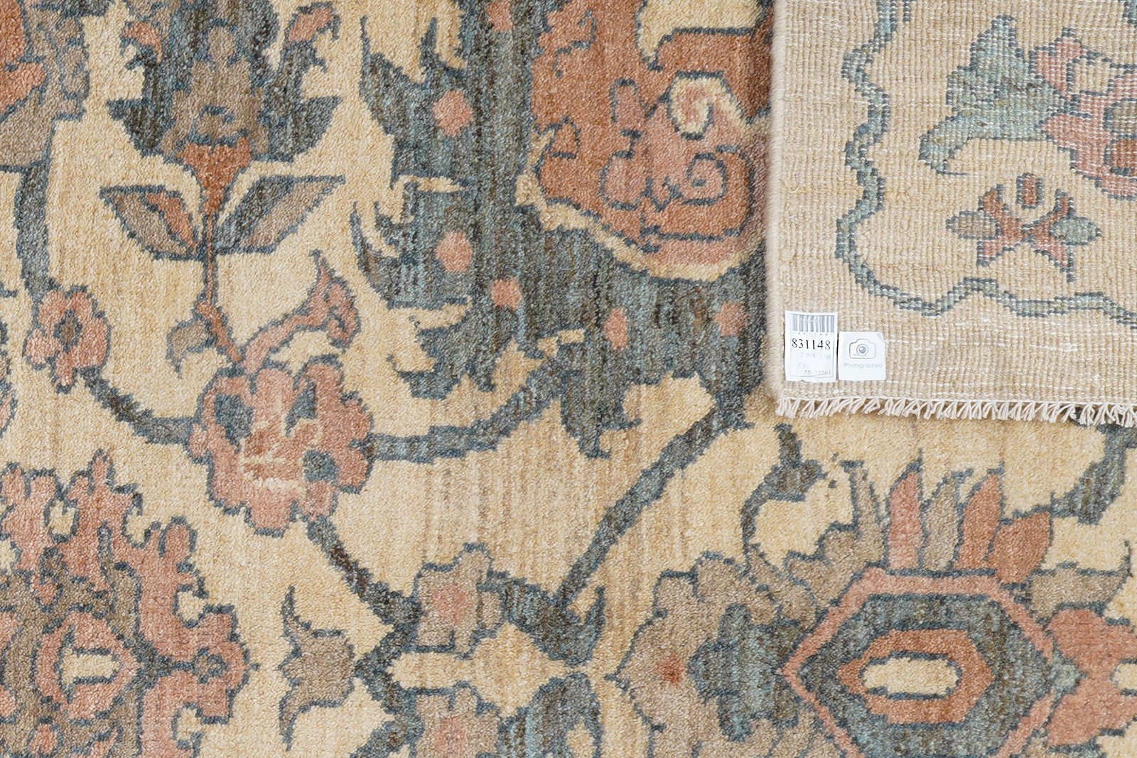 Sultanabad — Hand-knotted, 190x290 cm, Beige, 100% Virgin Wool | View 6