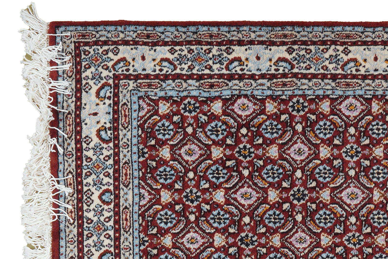 Moud Mahi — Hand-knotted, 58x89 cm, Red, 100% Virgin Wool | View 3