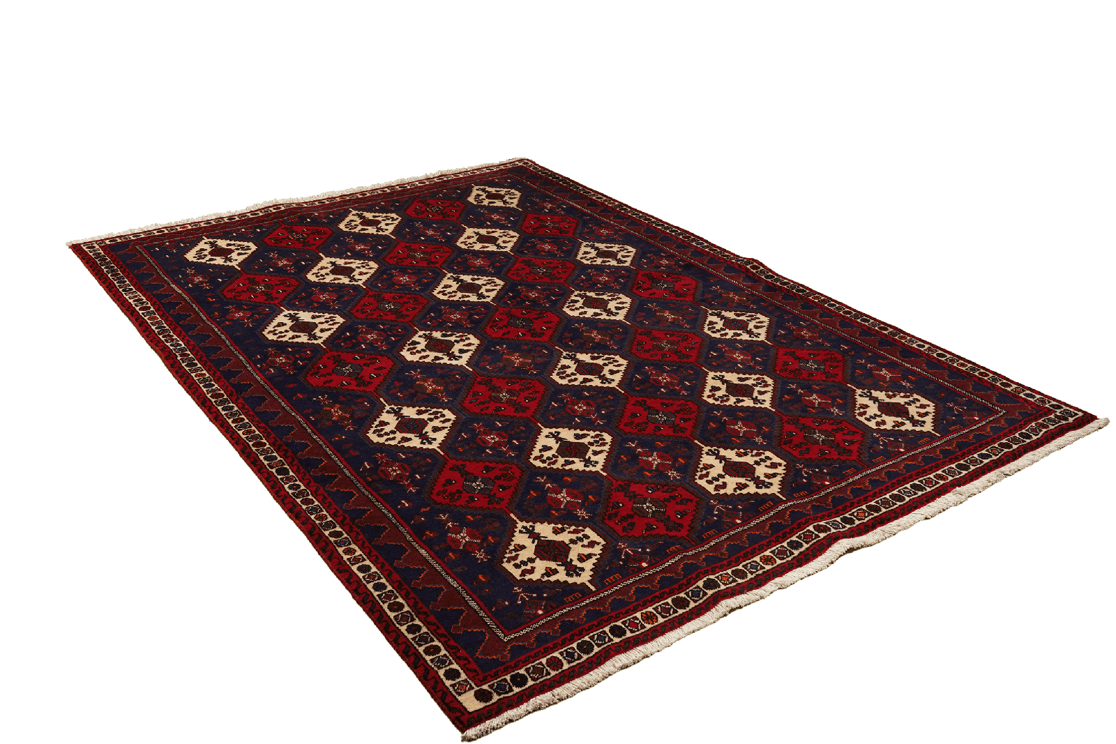 Afshar — Hand-knotted, 174x239 cm, Blue, 100% Virgin Wool | View 4