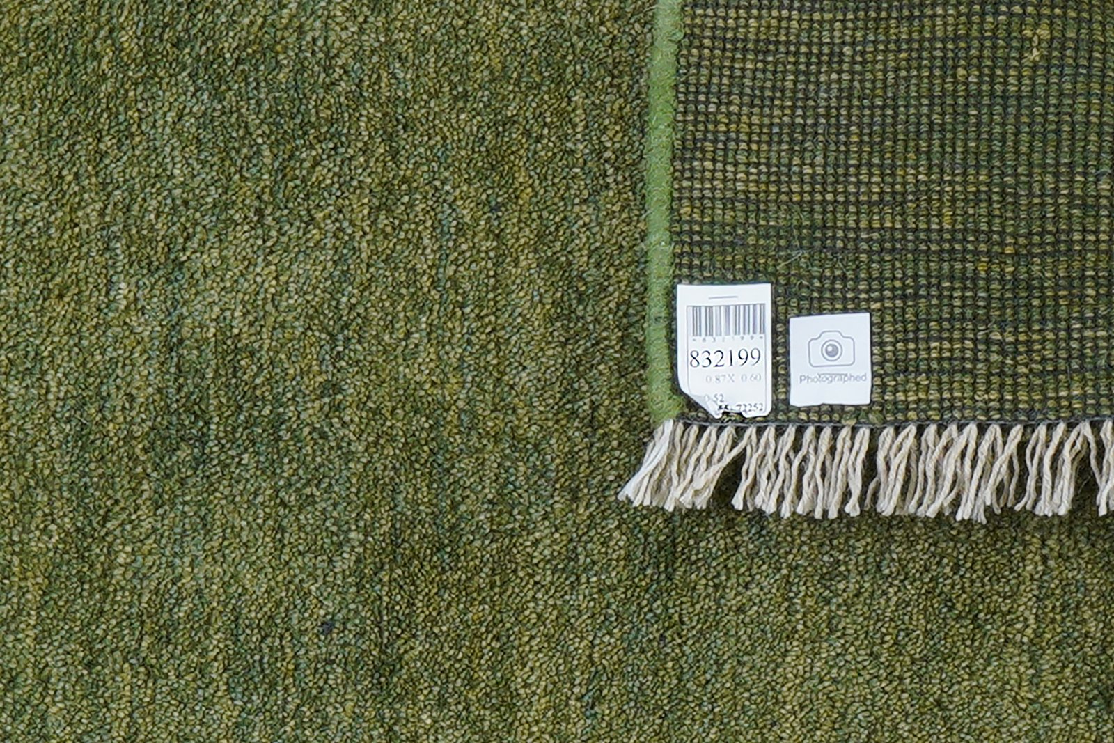 Gabbeh — Hand-knotted, 60x87 cm, Green, 100% Virgin Wool | View 6