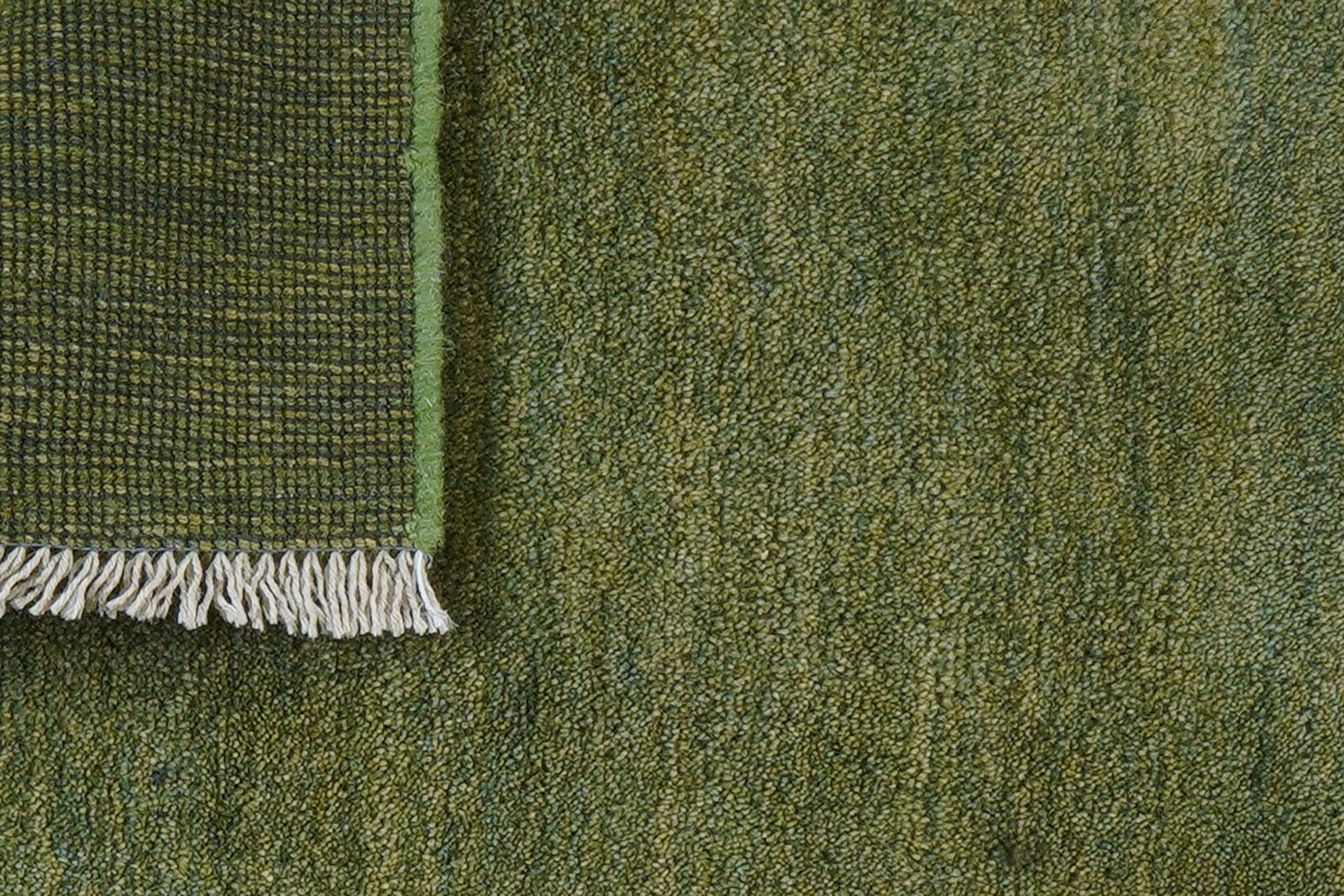 Gabbeh — Hand-knotted, 60x87 cm, Green, 100% Virgin Wool | View 7