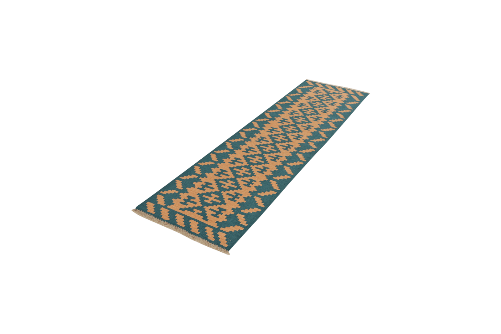 Kelim Gashgai — Handmade, 56x200 cm, Beige, 100% Virgin Wool | View 5