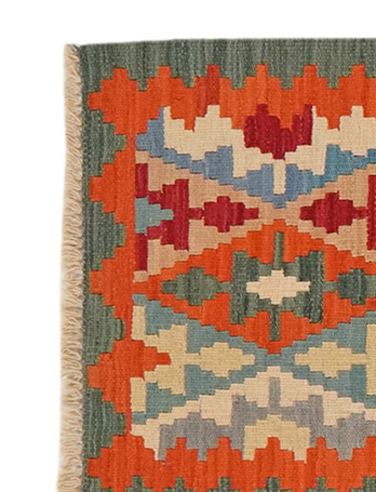 Kelim Gashgai — Handmade, 57x187 cm, Multicolor, 100% Virgin Wool | View 3