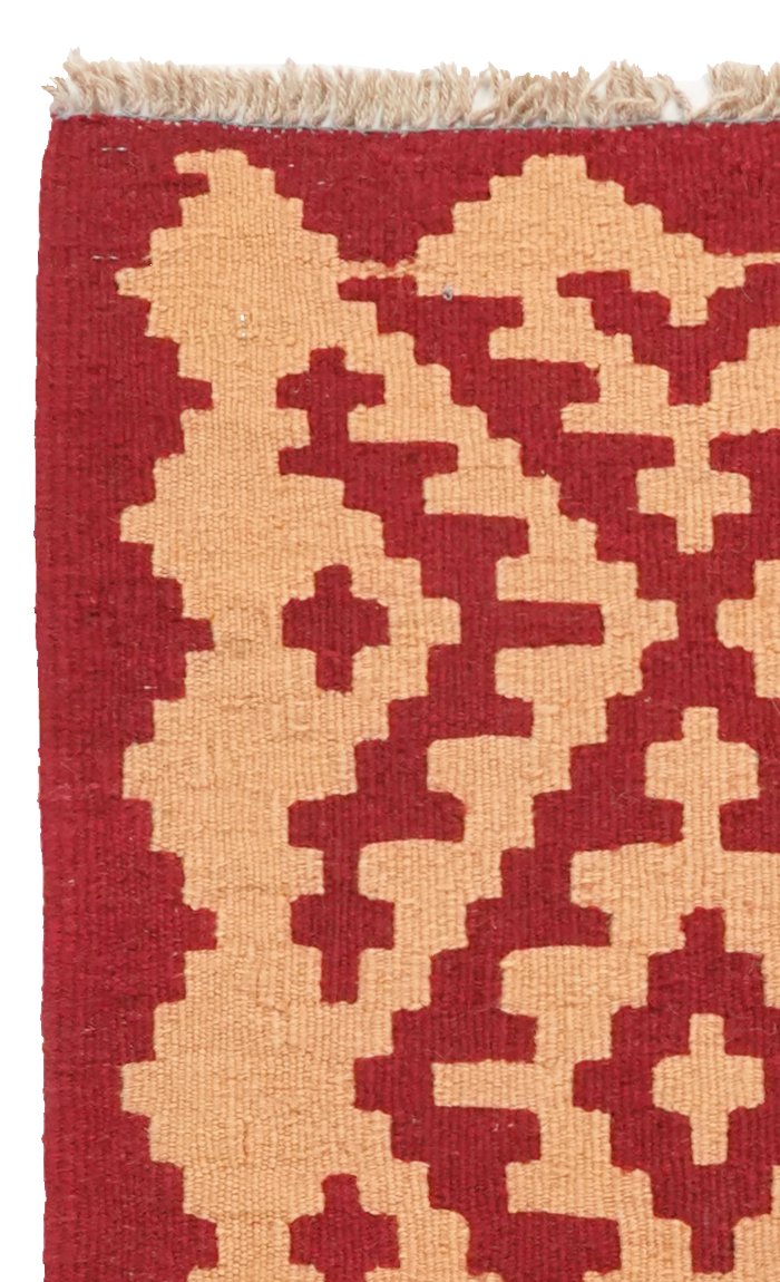 Kelim Gashgai — Handmade, 84x122 cm, Red, 100% Virgin Wool | View 3