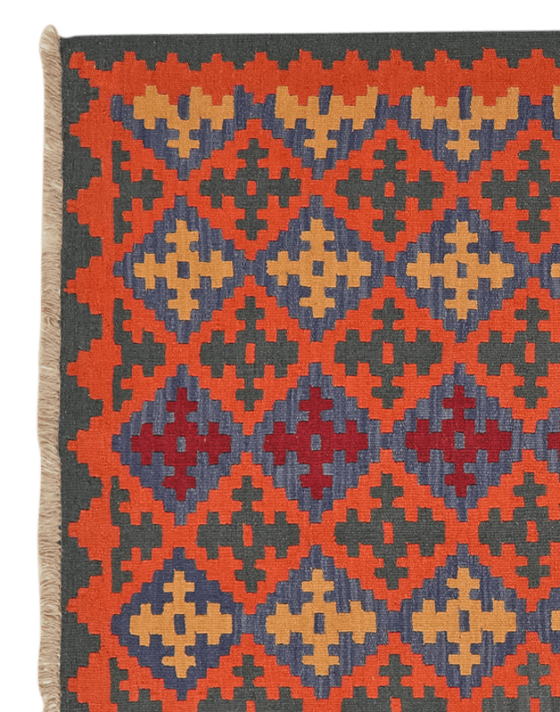 Kelim Gashgai — Handmade, 129x182 cm, Multicolor, 100% Virgin Wool | View 3