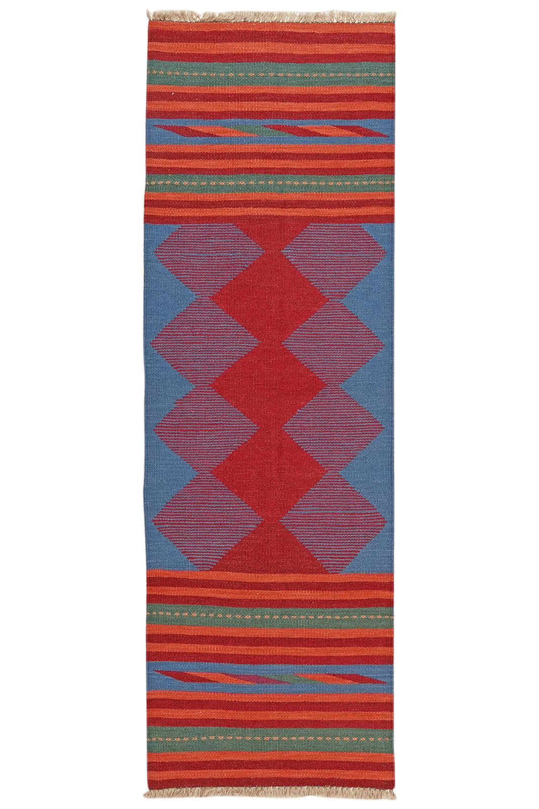 Kelim Gashgai — Handmade, 64x193 cm, Multicolor, 100% Virgin Wool | Main view