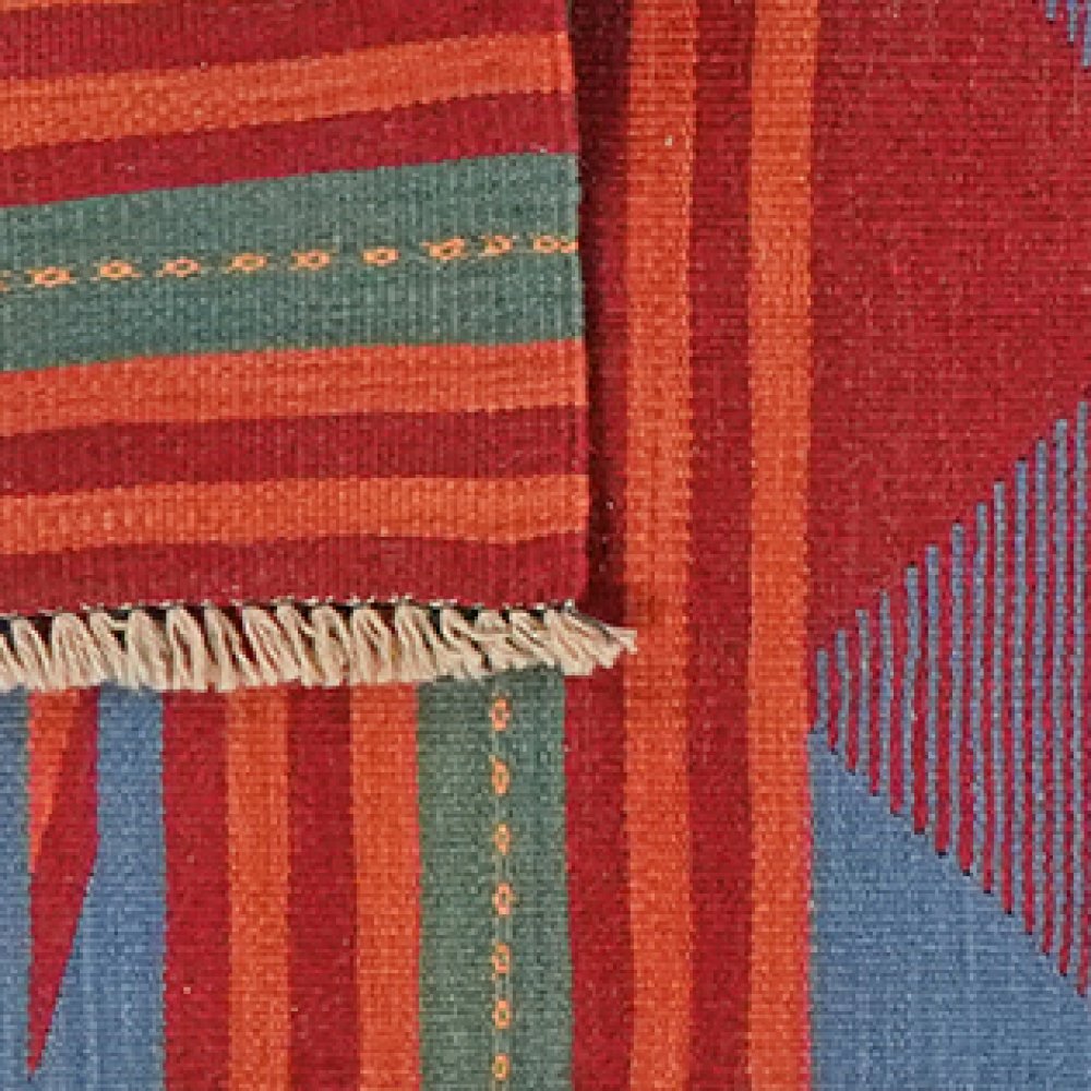 Kelim Gashgai — Handmade, 64x193 cm, Multicolor, 100% Virgin Wool | View 6