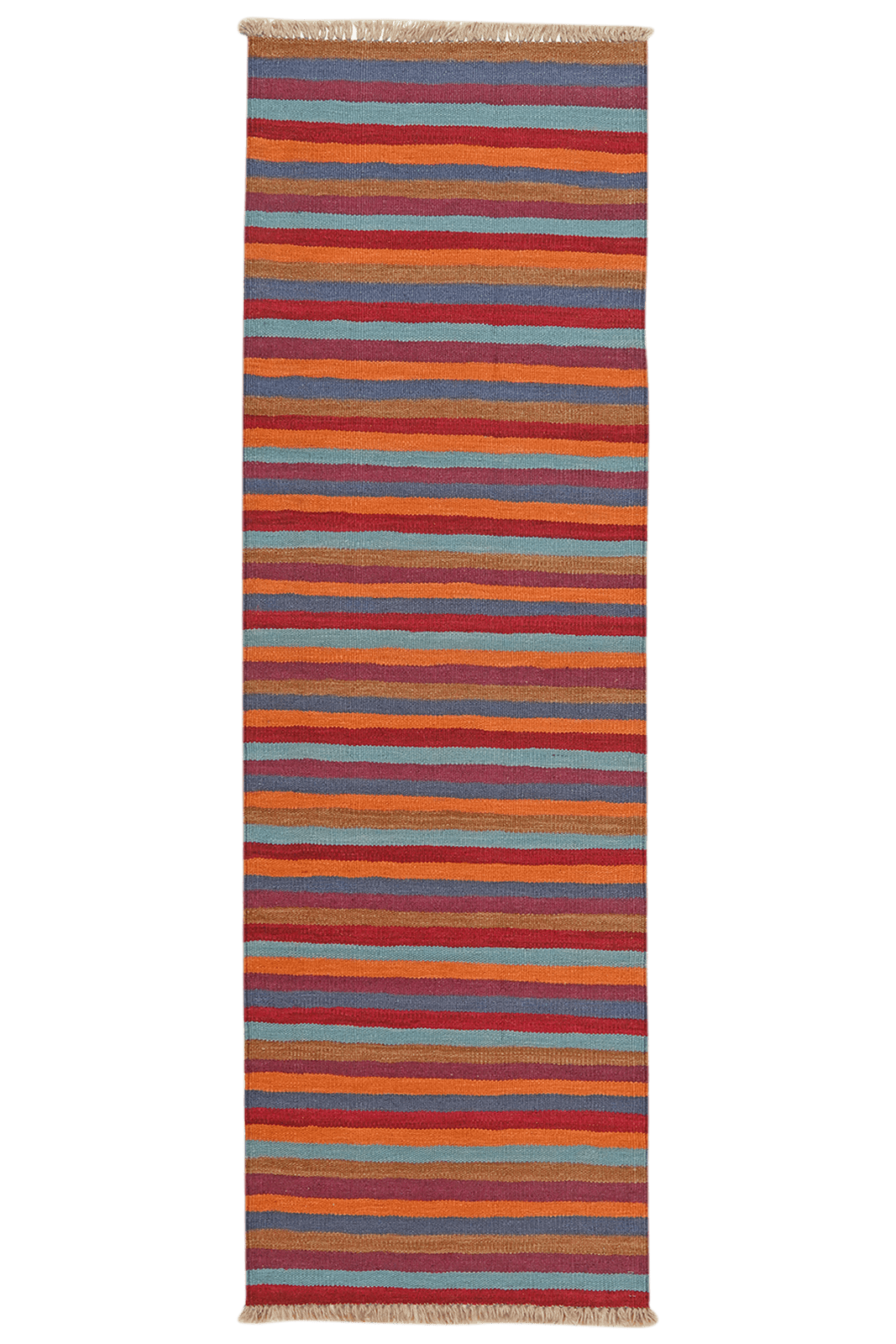 Kelim Gashgai — Handmade, 63x199 cm, Multicolor, 100% Virgin Wool | Main view
