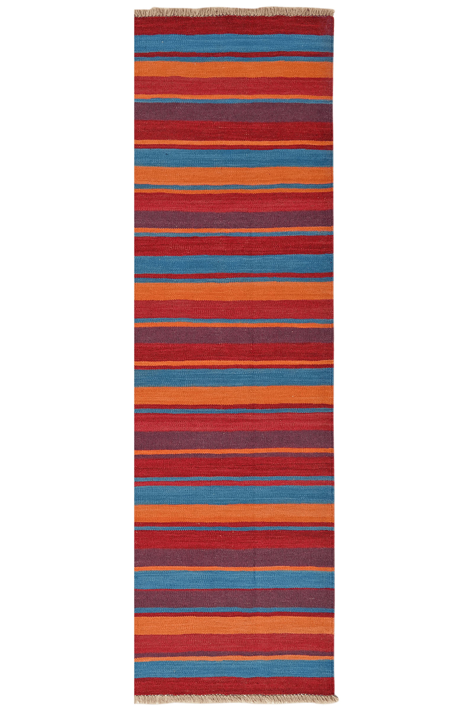 Kelim Gashgai — Handmade, 65x206 cm, Multicolor, 100% Virgin Wool | Main view