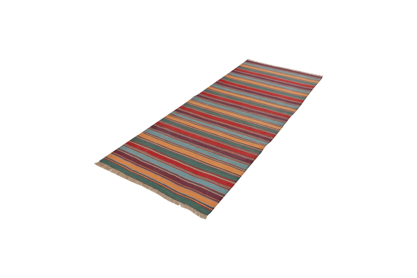 Kelim Gashgai — Handmade, 79x190 cm, Multicolor, 100% Virgin Wool | View 5