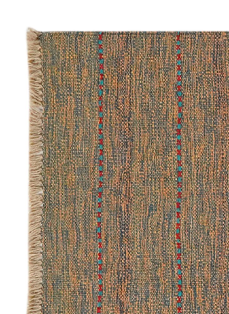 Kelim Gashgai — Handmade, 65x187 cm, Brown, 100% Virgin Wool | View 3