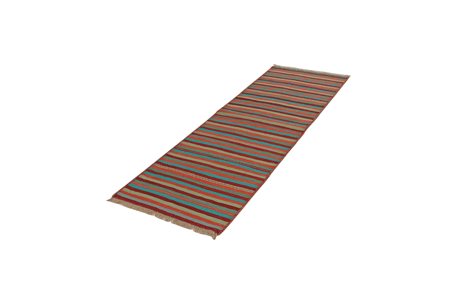 Kelim Gashgai — Handmade, 63x195 cm, Multicolor, 100% Virgin Wool | View 5