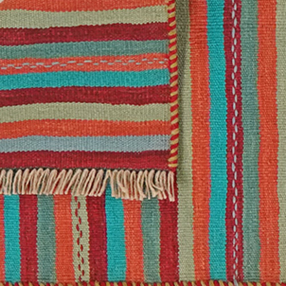 Kelim Gashgai — Handmade, 63x195 cm, Multicolor, 100% Virgin Wool | View 6