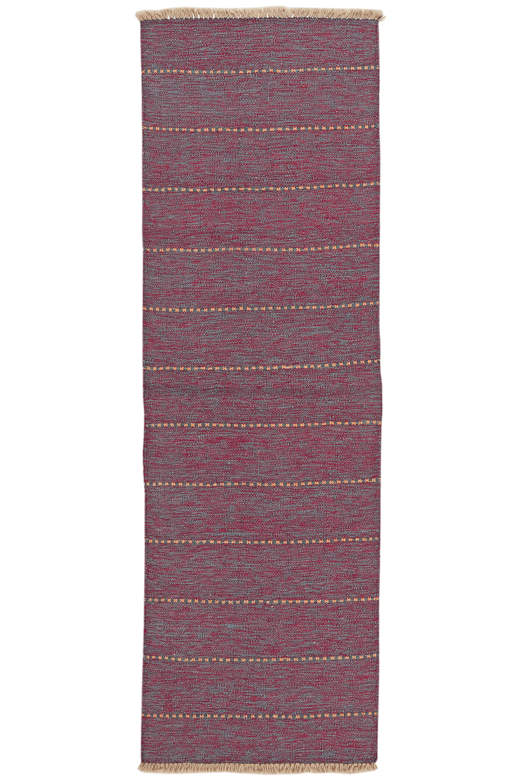 Kelim Gashgai — Handmade, 63x192 cm, Red, 100% Virgin Wool | Main view