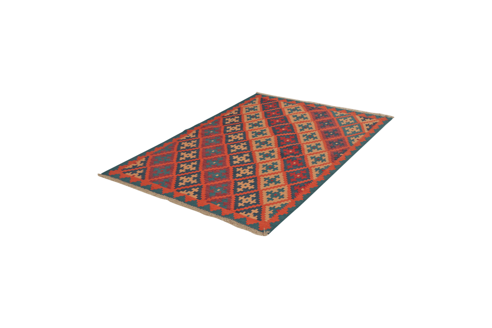 Kelim Gashgai — Handmade, 127x171 cm, Multicolor, 100% Virgin Wool | View 5