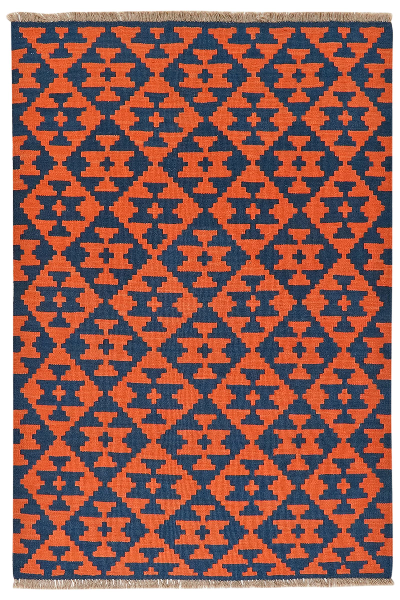Kelim Gashgai — Handgefertigt, 179x122 cm, Bunt, 100% Virgin Wool | Main view