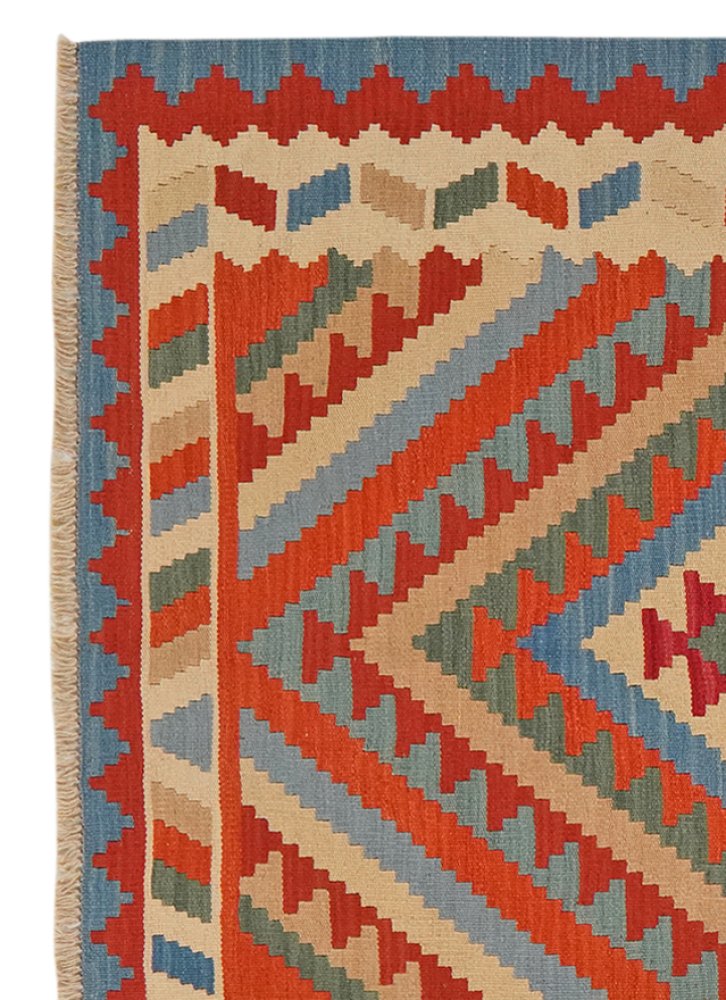 Kelim Gashgai — Handmade, 125x178 cm, Multicolor, 100% Virgin Wool | View 3