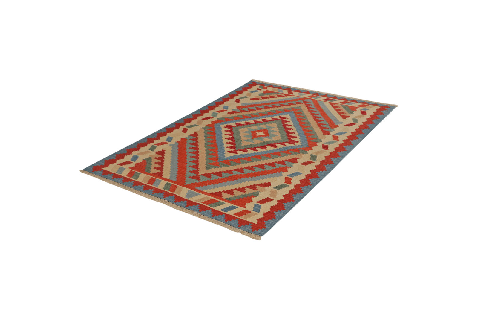 Kelim Gashgai — Handmade, 125x178 cm, Multicolor, 100% Virgin Wool | View 5