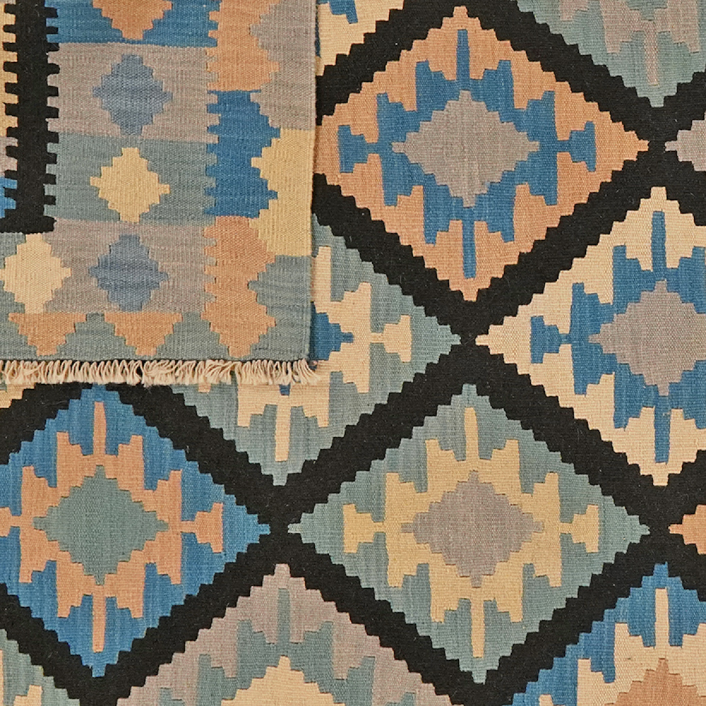 Kelim Gashgai — Handgefertigt, 243x179 cm, Bunt, 100% Virgin Wool | View 7