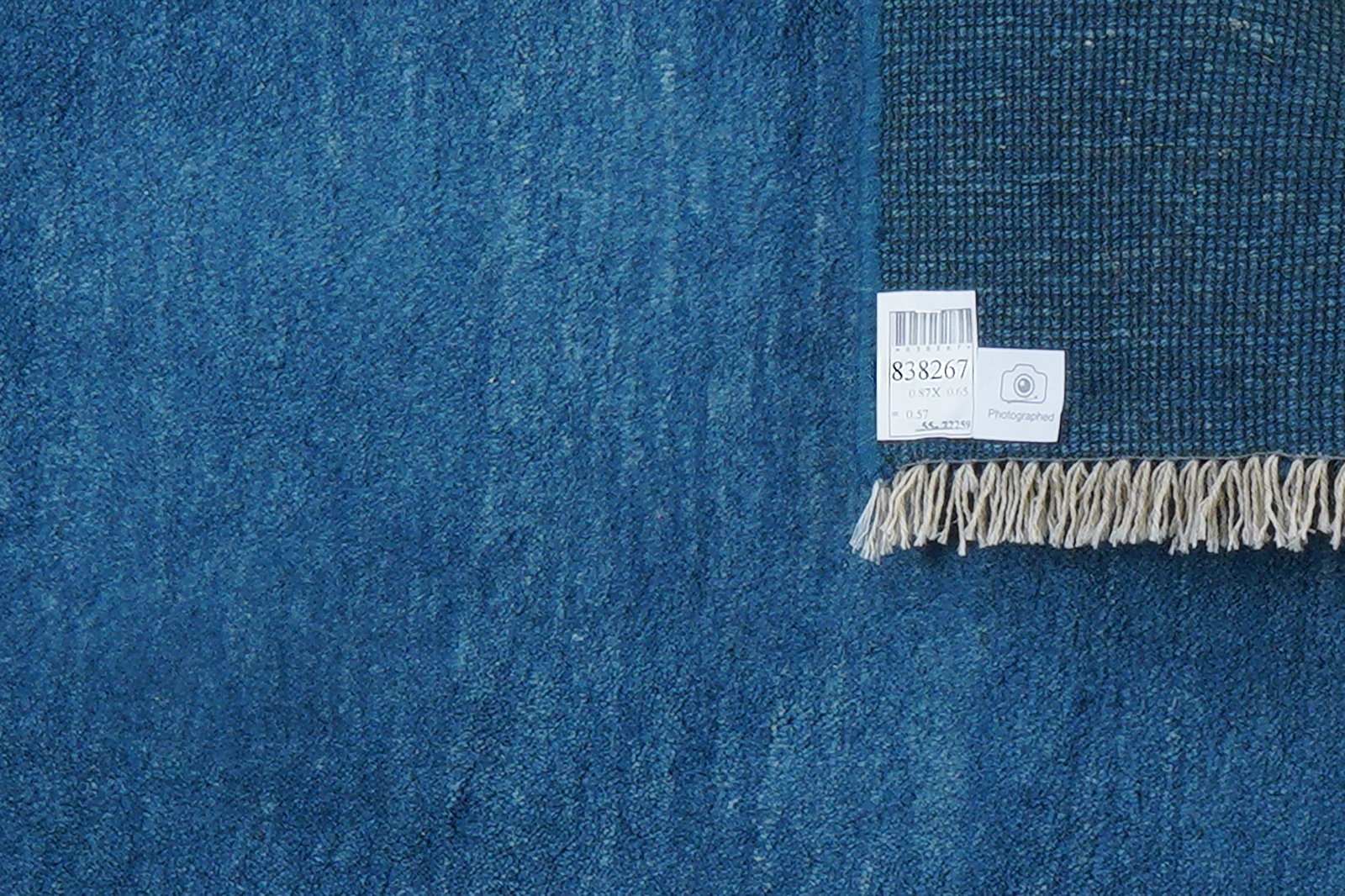 Gabbeh — Hand-knotted, 65x87 cm, Blue, 100% Virgin Wool | View 6