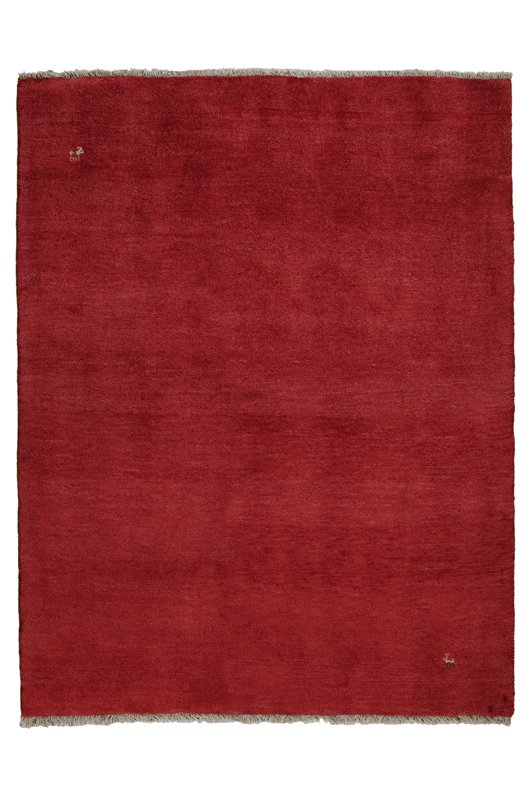 Gabbeh — Hand-knotted, 153x198 cm, Red, 100% Virgin Wool | Main view