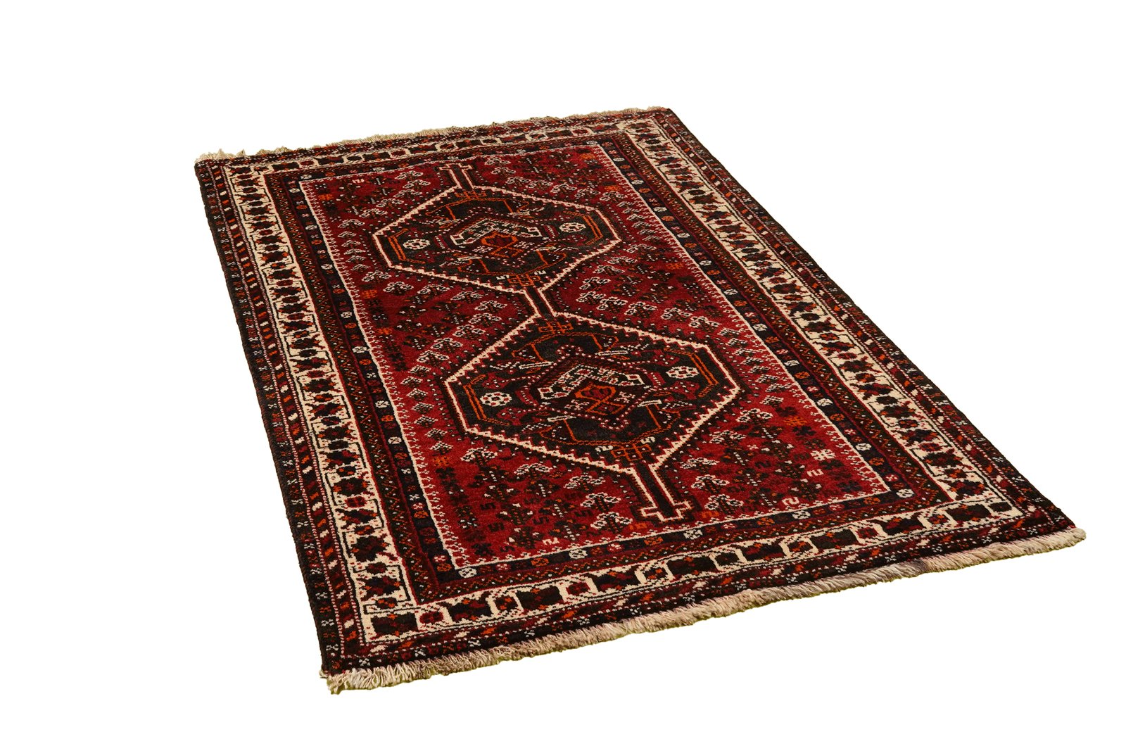 Shiraz — Hand-knotted, 106x157 cm, Red, 100% Virgin Wool | View 4