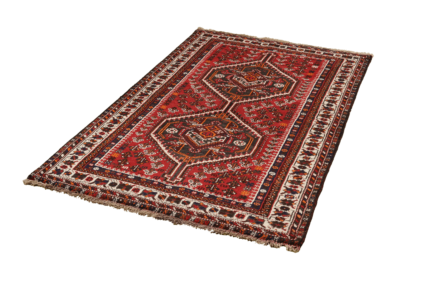 Shiraz — Hand-knotted, 106x157 cm, Red, 100% Virgin Wool | View 5