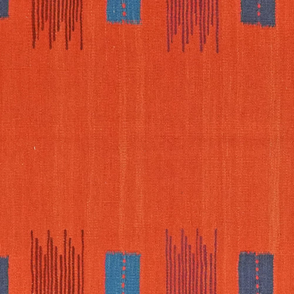 Kelim Gashgai — Handmade, 106x249 cm, Red, 100% Virgin Wool | View 4