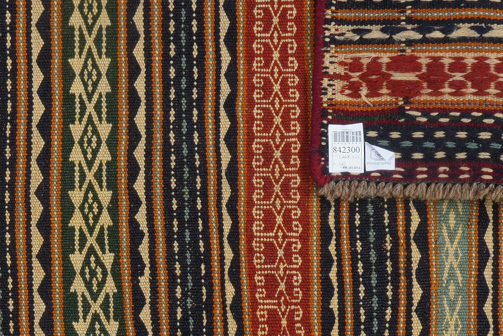 Kelim Kordi — Handmade, 101x146 cm, Multicolor, 100% Virgin Wool | View 5