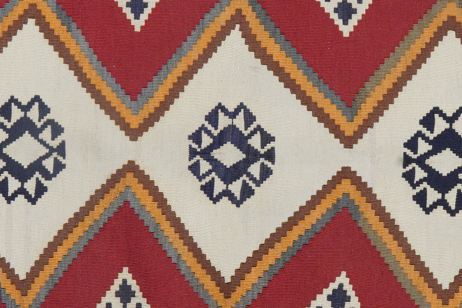 Kelim Gashgai Old — Handmade, 159x246 cm, Red, 100% Virgin Wool | View 6