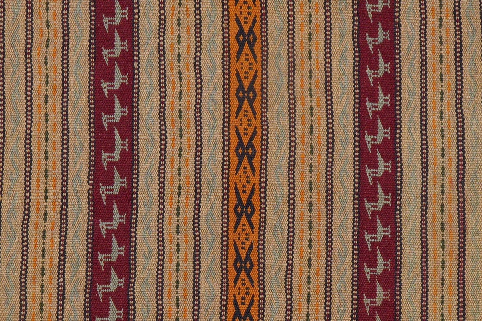 Kelim Kordi — Handmade, 97x150 cm, Beige, 100% Virgin Wool | View 7