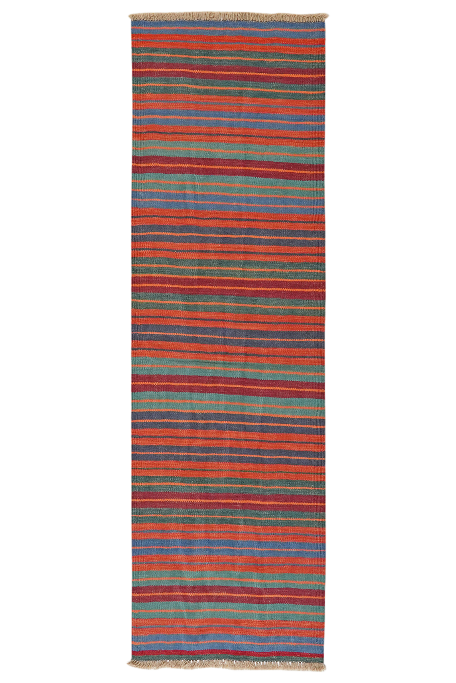 Kelim Gashgai — Handgefertigt, 197x62 cm, Bunt, 100% Virgin Wool | Main view