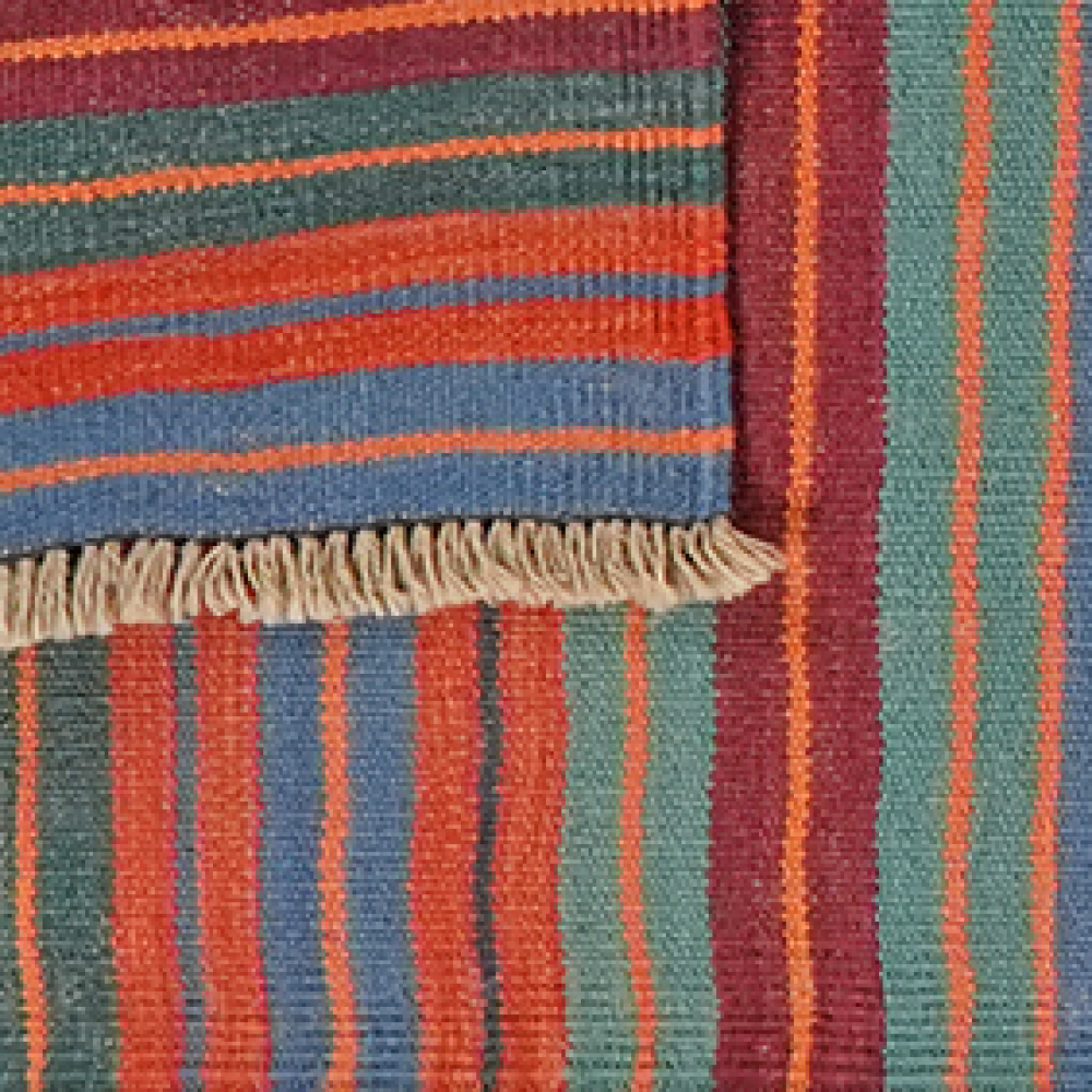Kelim Gashgai — Handgefertigt, 197x62 cm, Bunt, 100% Virgin Wool | View 7