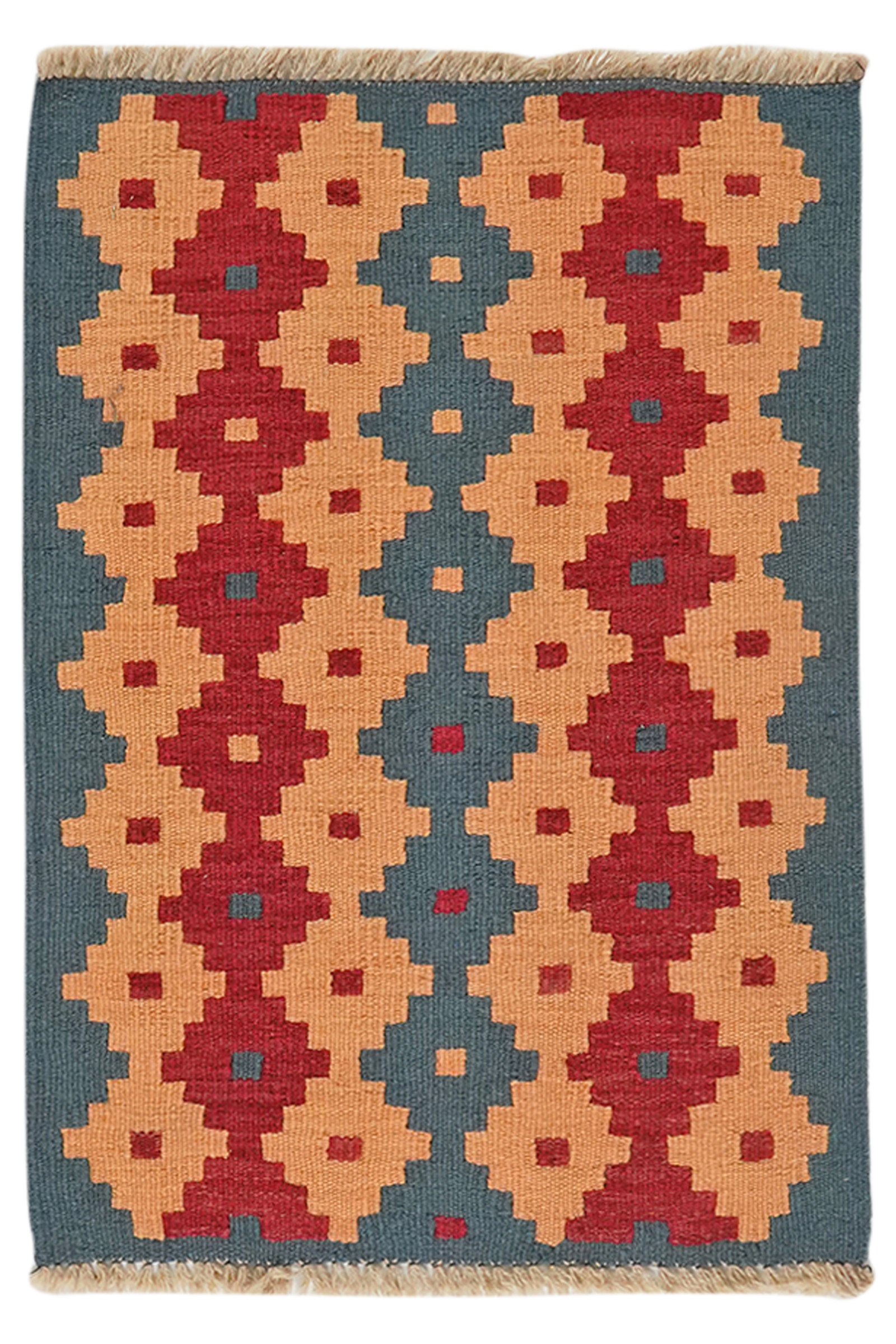 Kelim Gashgai — Handgefertigt, 86x61 cm, Durchgemustert, 100% Virgin Wool | Main view