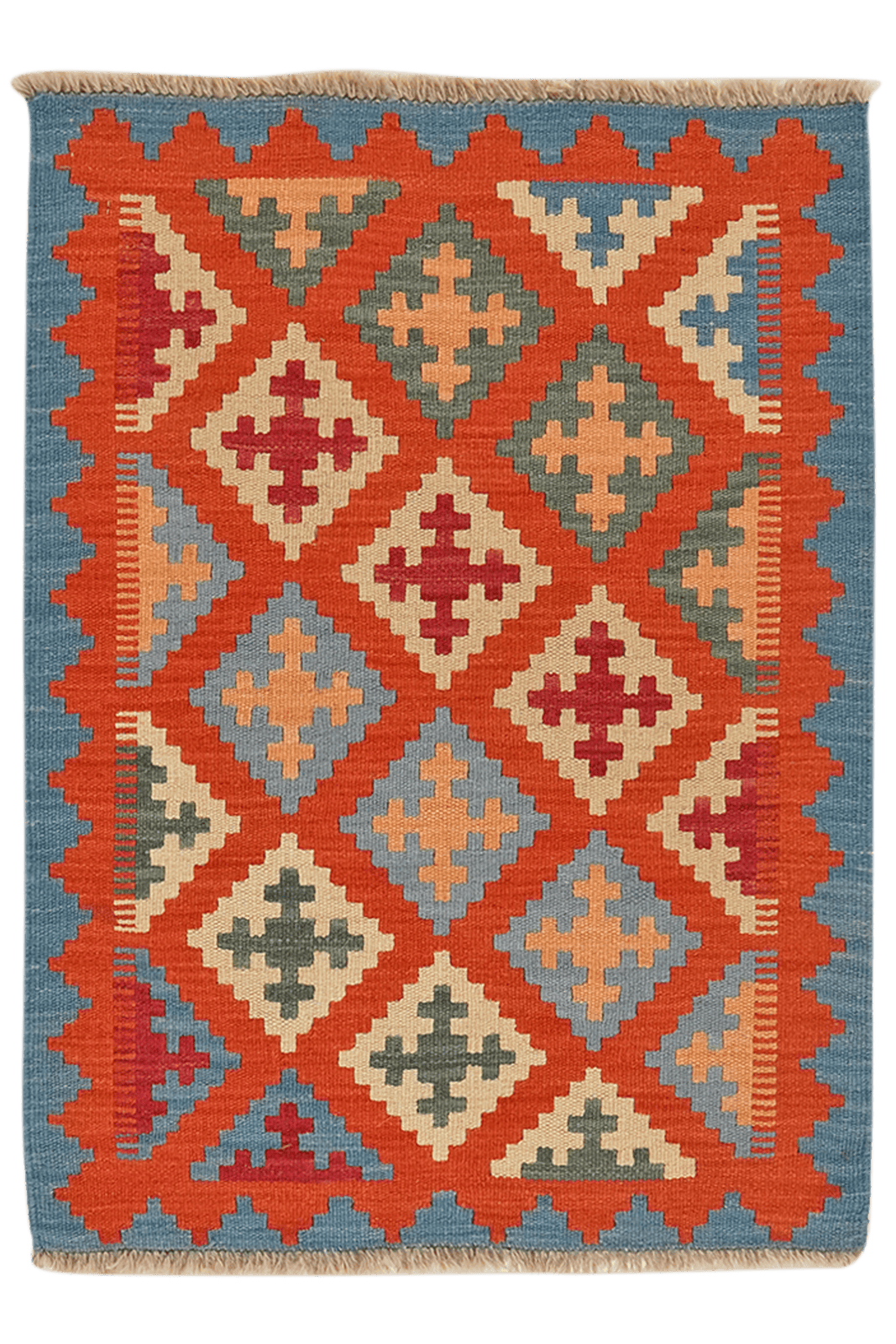Kelim Gashgai — Handmade, 70x96 cm, Multicolor, 100% Virgin Wool | Main view