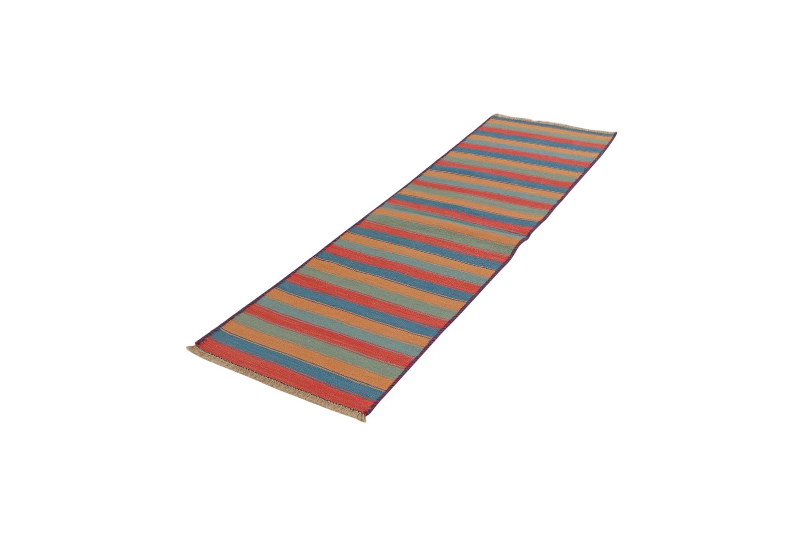 Kelim Gashgai — Handmade, 58x195 cm, Multicolor, 100% Virgin Wool | View 5