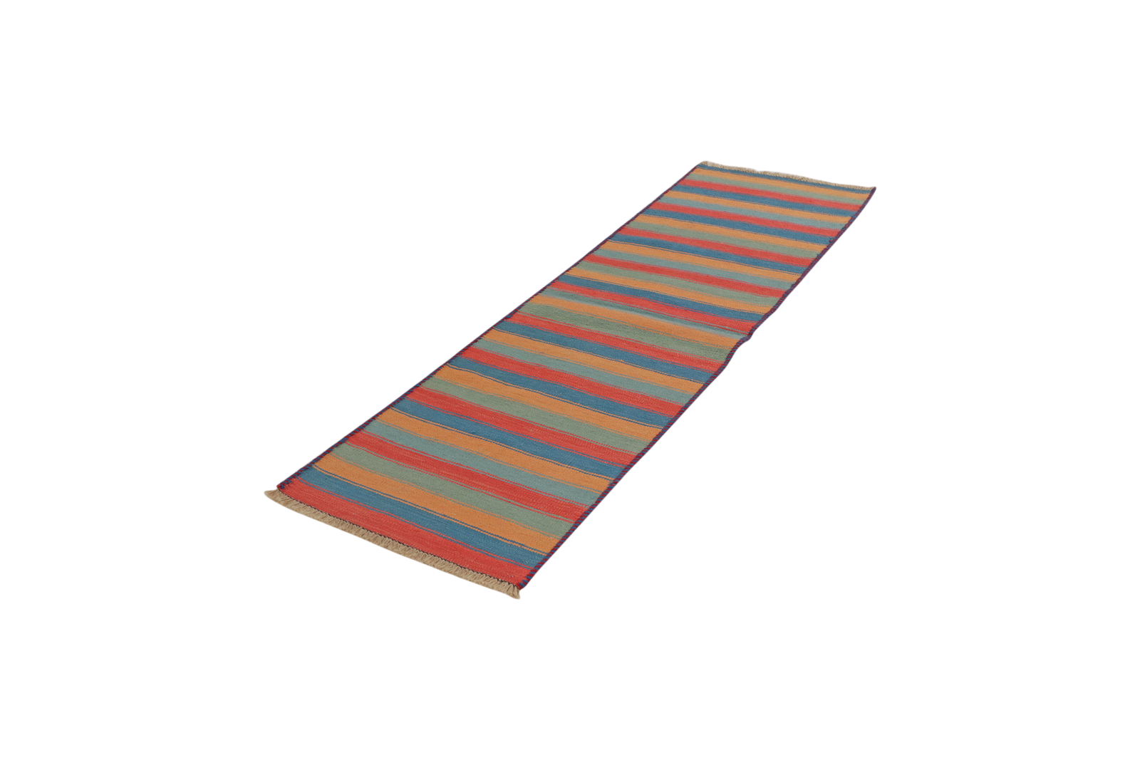 Kelim Gashgai — Handgefertigt, 195x58 cm, Bunt, 100% Virgin Wool | View 6