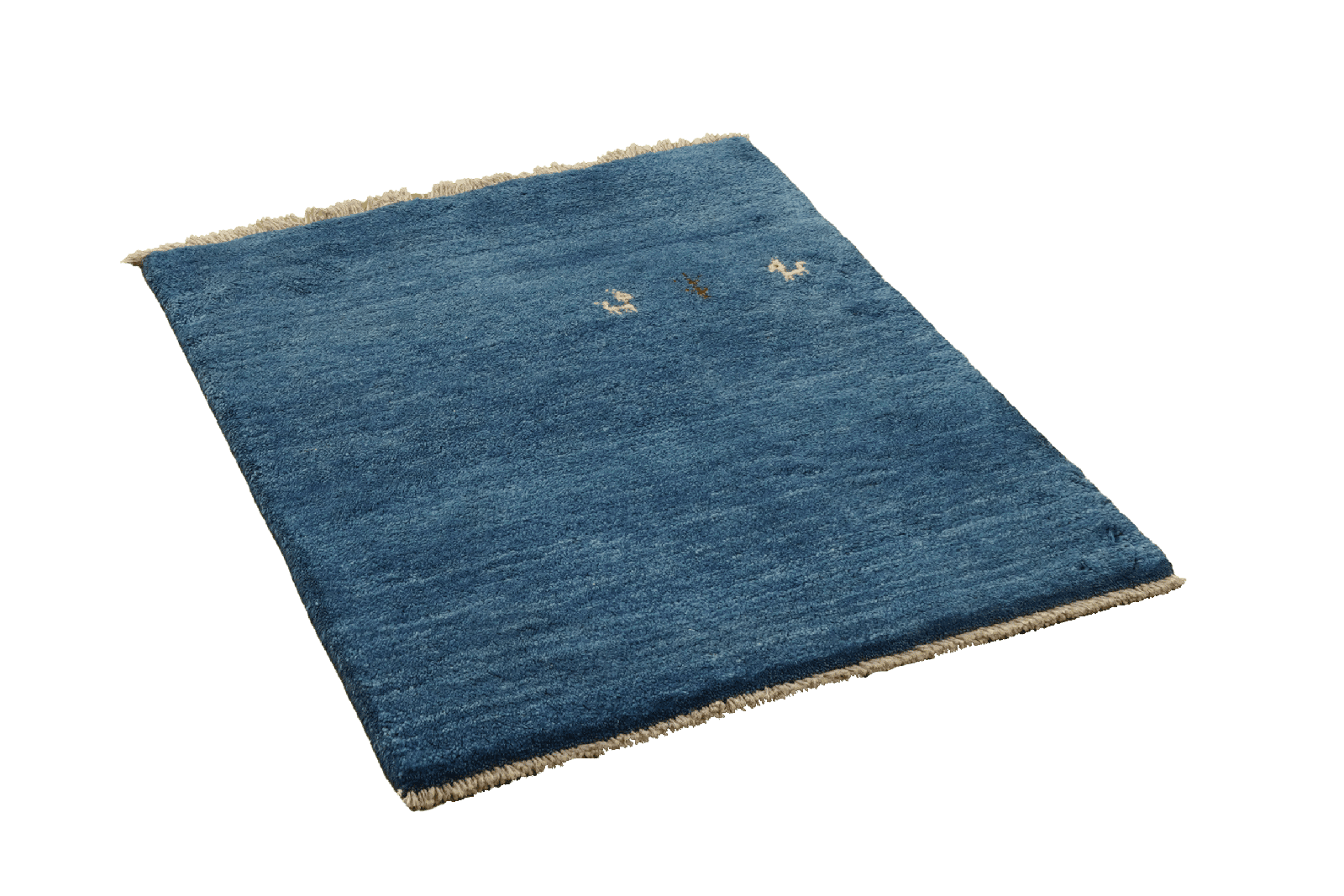 Gabbeh — Hand-knotted, 75x87 cm, Blue, 100% Virgin Wool | View 4
