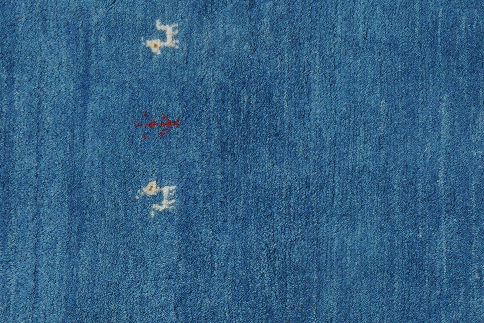 Gabbeh — Hand-knotted, 75x87 cm, Blue, 100% Virgin Wool | View 8