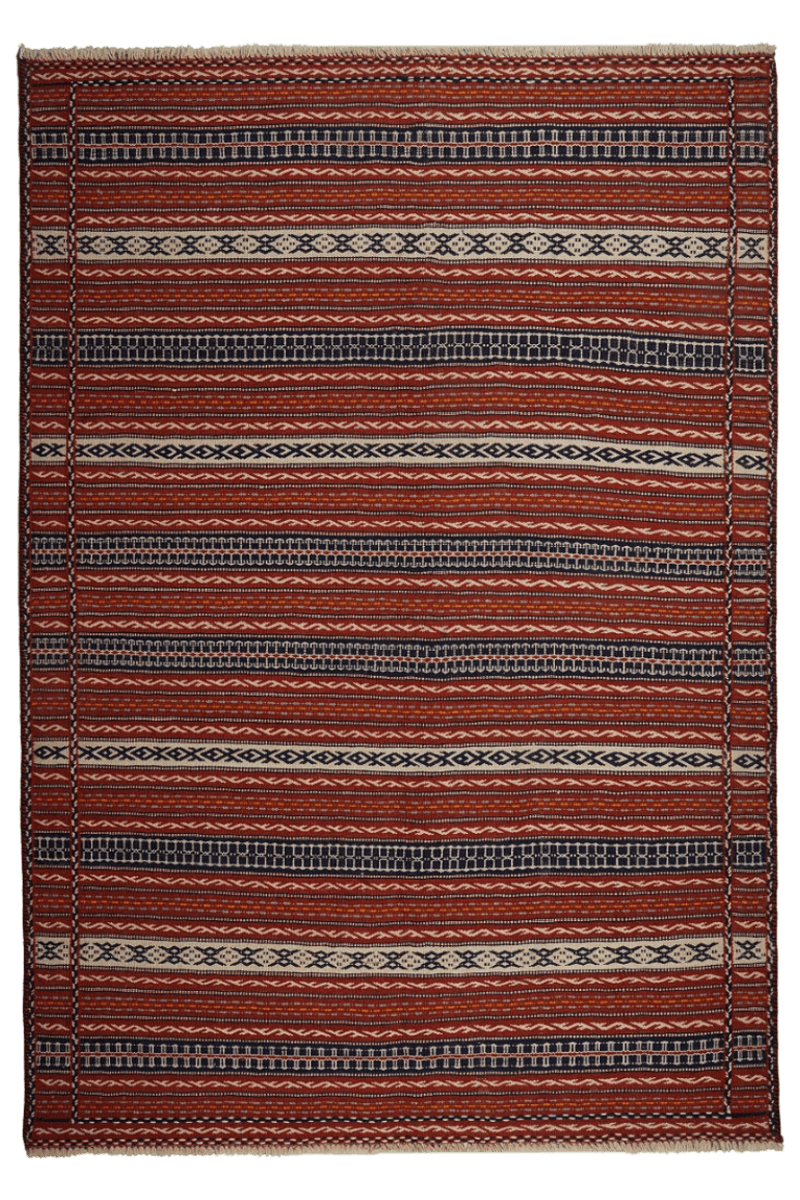 Kelim Kordi — Handmade, 169x244 cm, Beige, 100% Virgin Wool | Main view