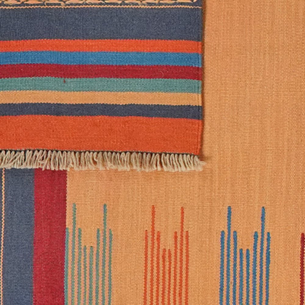 Kelim Gashgai — Handmade, 99x254 cm, Brown, 100% Virgin Wool | View 6