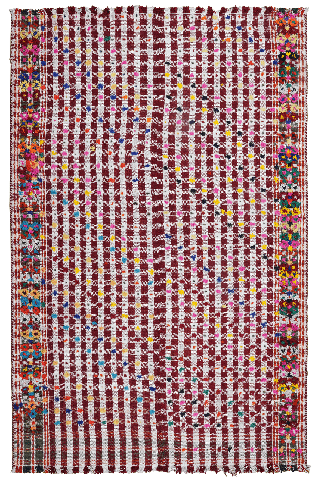 Kelim — Handmade, 139x213 cm, Pink, 100% Virgin Wool | Main view