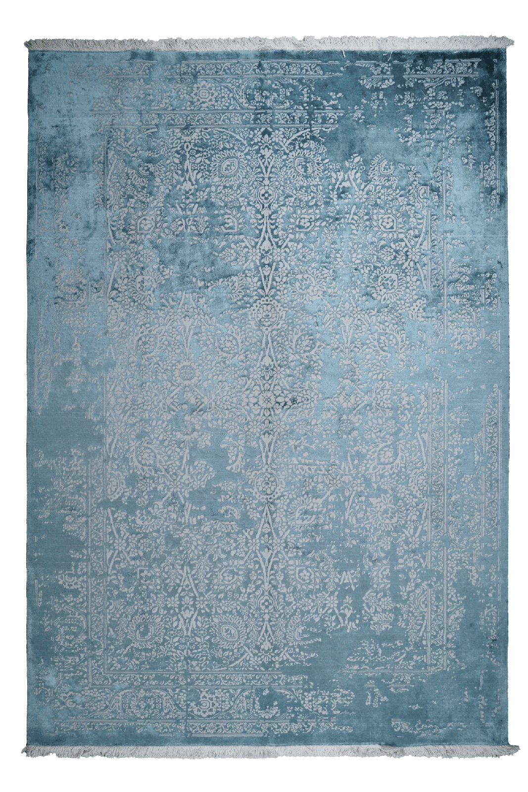 Paradayda — Hand-knotted, 237x300 cm, Blue, 80% Viskose, 20% Baumwolle | Main view