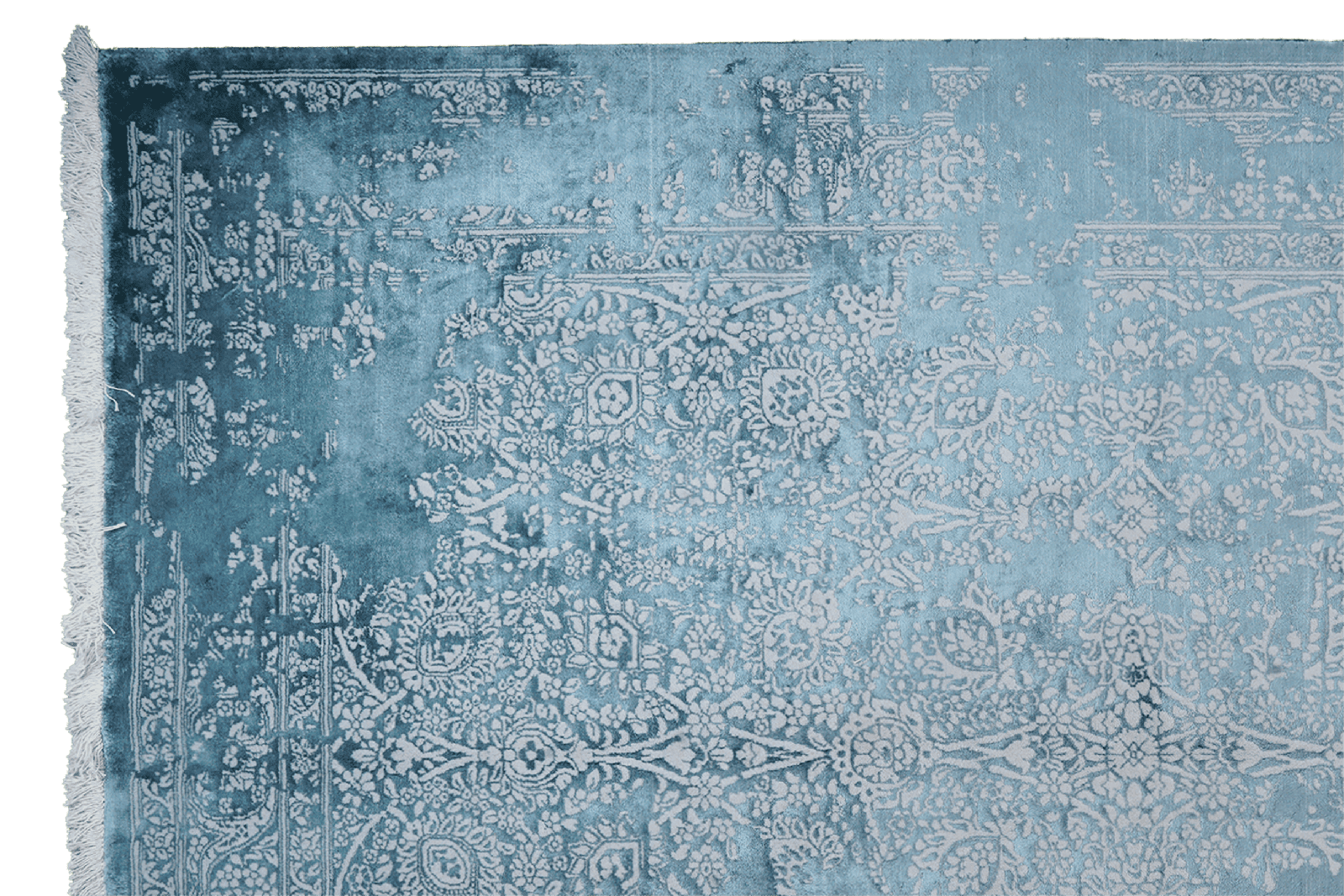 Paradayda — Hand-knotted, 237x300 cm, Blue, 80% Viskose, 20% Baumwolle | View 3
