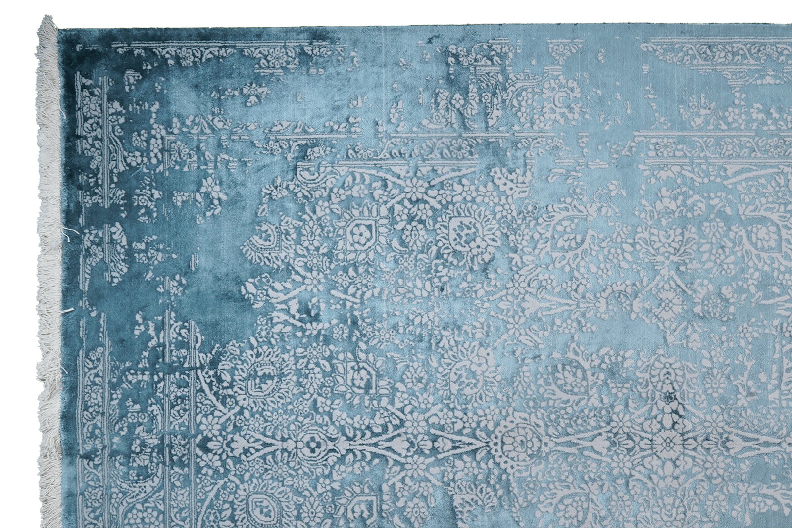 Paradayda — Hand-knotted, 235x300 cm, Blue, 80% Viskose, 20% Baumwolle | View 3