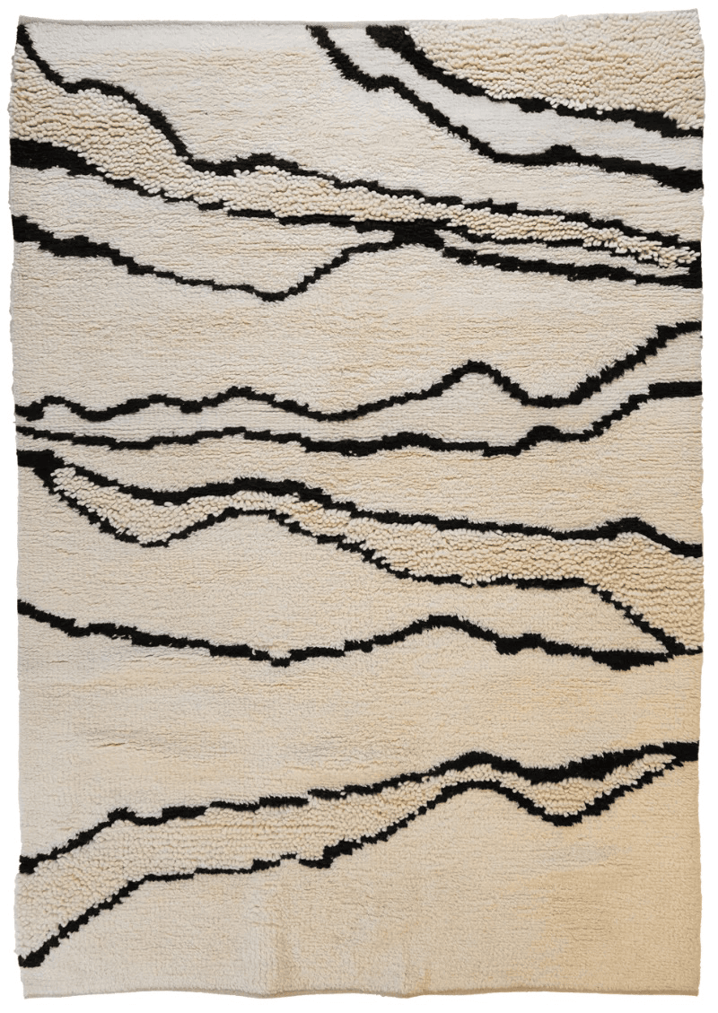 Morrocan Mirage — Hand-knotted, 200x300 cm, Beige, 100% Virgin Wool | Main view