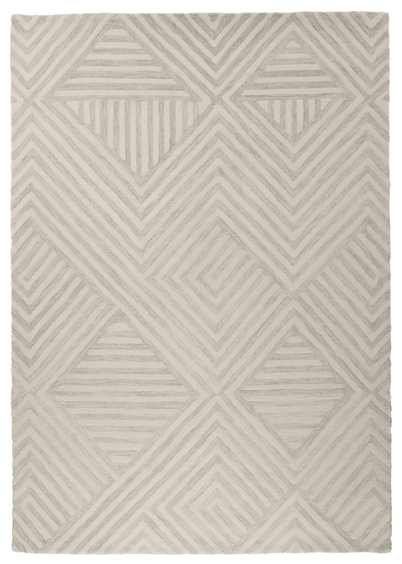 Maze — Hand-knotted, 170x240 cm, Beige, 100% Virgin Wool | Main view