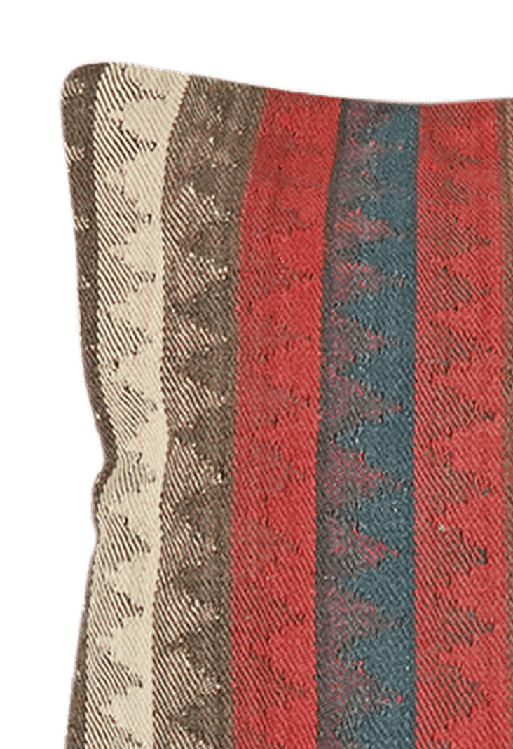 Kelim Kissen — Handmade, 65x65 cm, Multicolor, 100% Virgin Wool | View 3