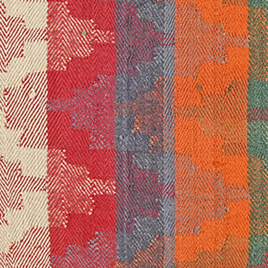 Kelim Kissen — Handgefertigt, 65x65 cm, Bunt, 100% Virgin Wool | View 5